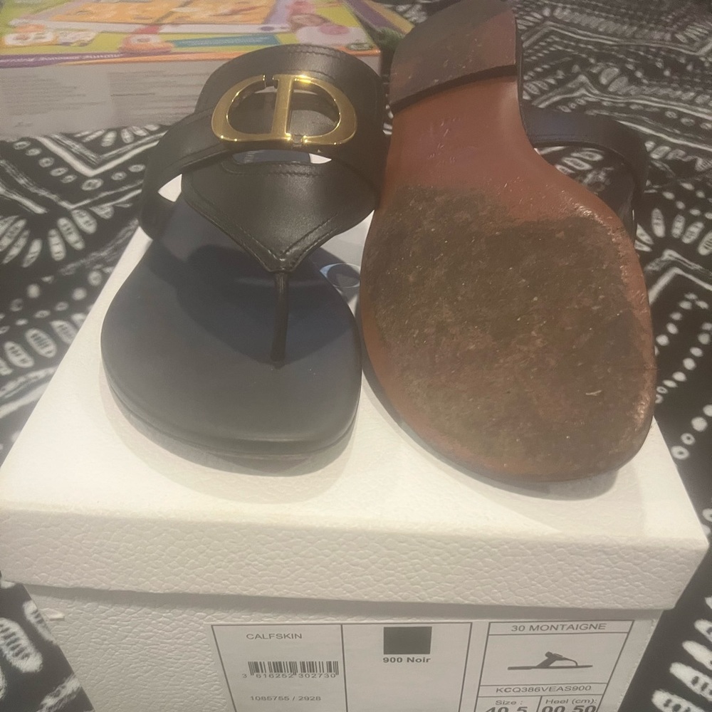 Christian Dior thong sandals